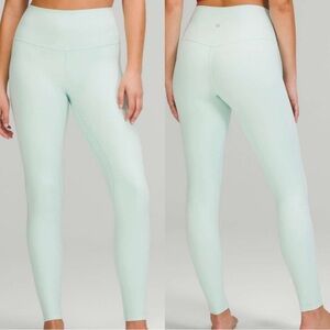 NWOT Lululemon Align High rise legging 28” size 6 delicate mint